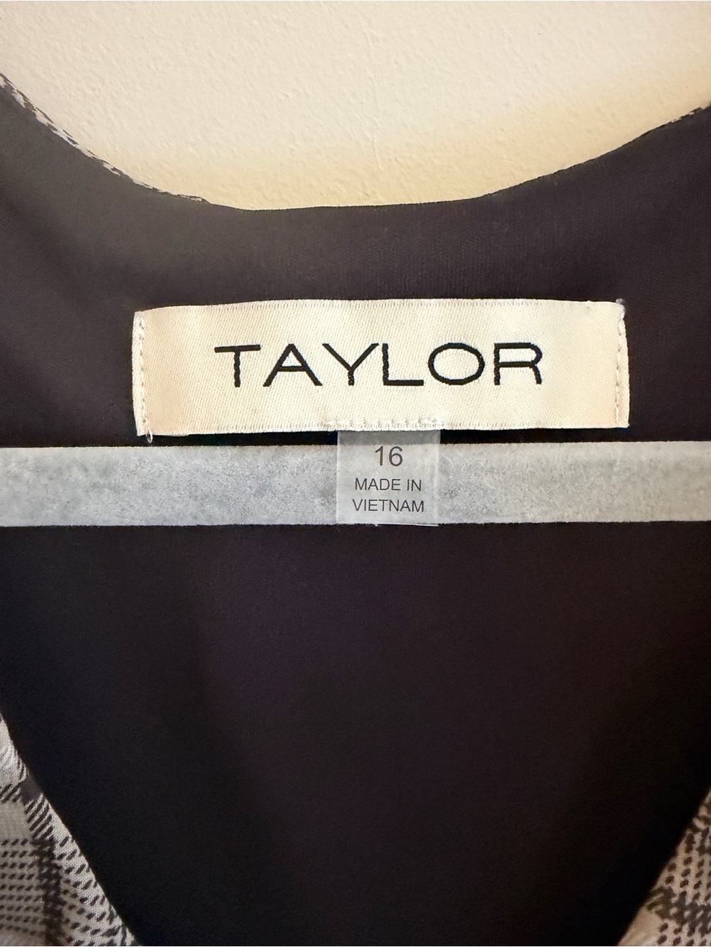Taylor Long Plaid Ruffle-Front Dress - Picture 3 of 7